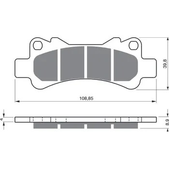 Brzdová destička Brzdové destičky GOLDFREN 229 AD STREET 229 AD