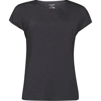 Oblečení a móda triko krátké dámské Progress TECHNICA černý melír