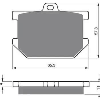 Brzdová destička Brzdové destičky GOLDFREN 082 AD YAMAHA XJ 650 1980-1985