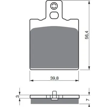 Brzdová destička Brzdové destičky GOLDFREN 038 K5 APRILIA RS 125 1996-2013