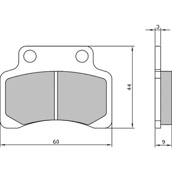 Brzdová destička Brzdové destičky RMS 225103710 přední homologované organické 225103710