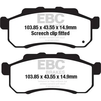 Auto-moto Brzdové destičky EBC FA712TT FA712TT