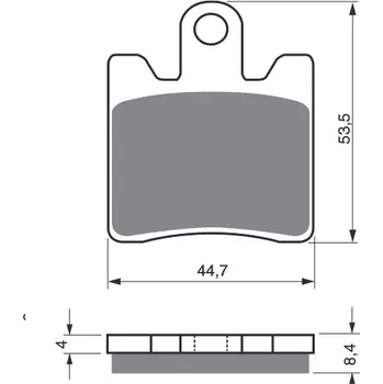 Brzdová destička Brzdové destičky GOLDFREN 326 S33 STREET FRONT (1 set = 4 pcs) YAMAHA FJR 1300 2006-2020