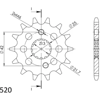 Řetězová sada pro motocykl Řetězové kolečko SUPERSPROX CST-436:14 14 zubů, 520 APRILIA RS 250 1995-2002