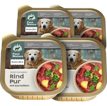 Krmivo pro psa Pure Nature Dog Senior paštika Hovězí PUR 4x 150g