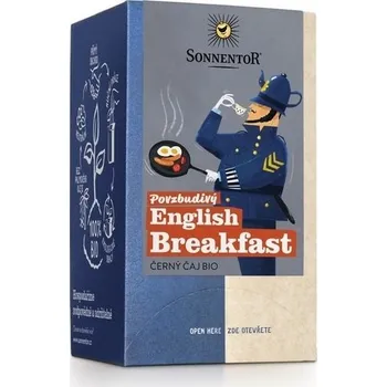 Horký nápoj Sonnentor Povzbudivý English Breakfast, černý čaj bio 32,4 g