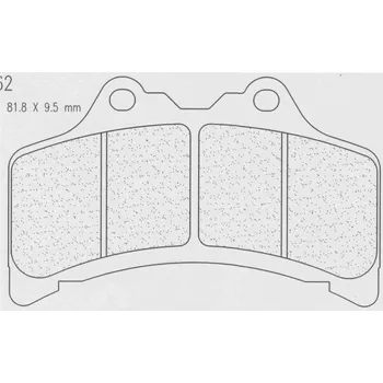 Brzdová destička Brzdové destičky CL BRAKES 2362 A3+ 2362A3+