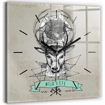 Hodiny Nástěnné hodiny Wallfluent černé 30 cm