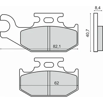 Brzdová destička Brzdové destičky RMS 225102900 organické 225102900