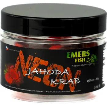 Boilies Emersfish Boilie Neonky Jahoda Krab 50 g - 16 mm