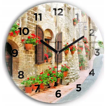 Hodiny Nástěnné hodiny Wallfluente zelené 30 cm