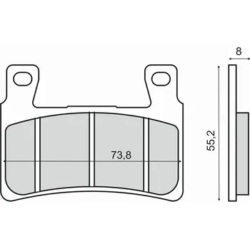 Brzdová destička Brzdové destičky RMS 225102910 organické 225102910