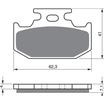 Brzdová destička Brzdové destičky GOLDFREN 317 AD STREET 317 AD