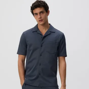 Pánská košile Reserved - Košile regular fit s bavlnou - tmavě šedá - 745EC-90X - 745EC-90X-XXL