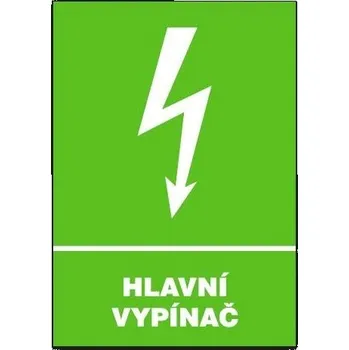 Hlavní vypínač 210x297mm - plast