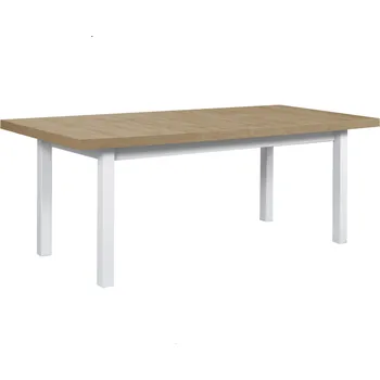 Drewmix Jídelní stůl Modena 7 Zvolte barvu horní desky: Wotan, Zvolte barvu nožek: Bílá