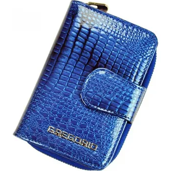 Peněženka Dámská elegantní kožená malá peněženka Azura, modrá