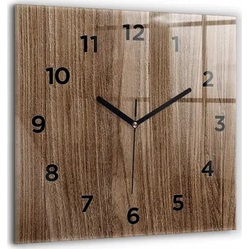 Hodiny Nástěnné hodiny Wallfluent hnědé 60 cm