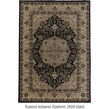 Perský kusový koberec Kashmir 2608 black: 80 x 150 cm