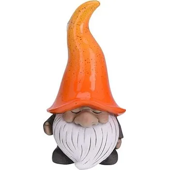 Zahradní dekorace PROGARDEN Zahradní trpaslík dekorace 32,5 cm oranžová KO-252213030oran