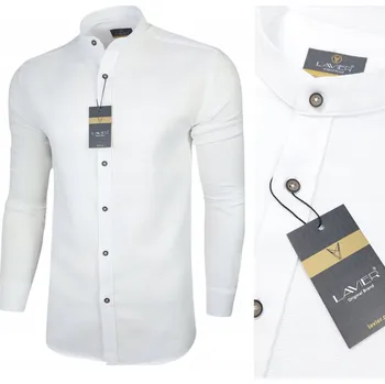 Pánské tričko Pánské ležérní bavlna koszula męska s dlouhým rukávem LAVIER , velikost S