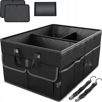 Organizér do auta ORGANIZÉR DO KUFRU AUTA, SKLÁDACÍ, 3 KOMORY, ZPEVNĚNÝ