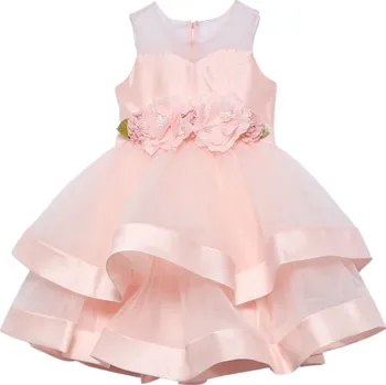 Kojenecké šaty ABEL & LULA dívčí tylové šaty s květy růžová vel. 116 cm