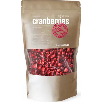 Anabolizér Lyofilizované brusinky - GymBeam Balení (g): 100 g