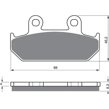 Auto-moto Brzdové destičky GOLDFREN 051 S3 HONDA CBR 1000 F 1987-1988