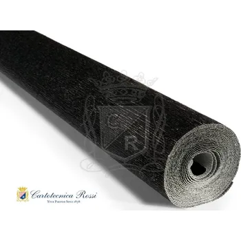 Kancelářský papír Floristický papír 180g METALICKÁ ČERNÁ (10x125cm)