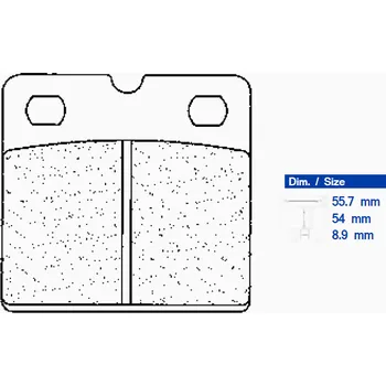 Brzdová destička Brzdové destičky CL BRAKES 2332 XBK5 2H876441