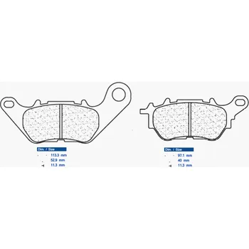 Brzdová destička Brzdové destičky CL BRAKES 1241 RX3 YAMAHA YZF-R3 2015-2019