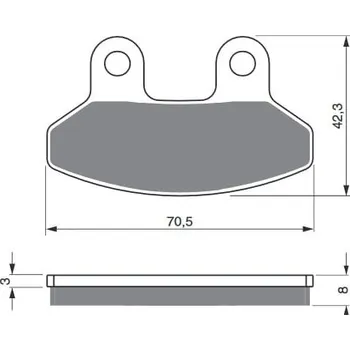Autodíl Brzdové destičky GOLDFREN 234 AD OFF-ROAD FRONT SYM Joyride 125 2001-2017