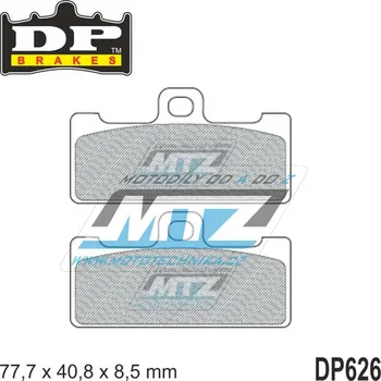 Brzdová destička Destičky brzdové DP626-RDP DP Brakes - směs RDP X-RACE Titanium DP626-RDP