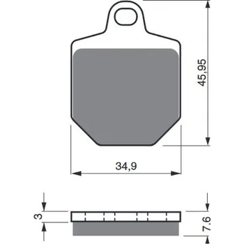 Auto-moto Brzdové destičky GOLDFREN 238 S33 STREET FRONT 238 S33 STREET