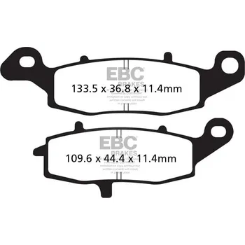 Brzdový systém Brzdové destičky EBC FA231/3V SUZUKI Intruder M 1800 R 2006-2017