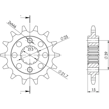 Řetězová sada pro motocykl Řetězové kolečko SUPERSPROX CST-1042:14 14 zubů, 520 KYMCO Maxxer 250 2009-2016