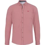 Pure by Hatico Pánská bavlněná košile Pure červená velikost: 43/44, délka rukávu: dlouhý rukáv