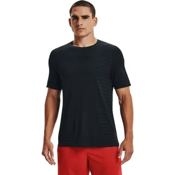 Pánské tričko Tričko Seamless Wordmark SS Black - Under Armour Velikost: L, Barva: černá