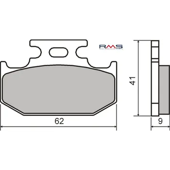 Brzdová destička Brzdové destičky RMS 225101790 organické 225101790