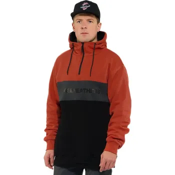 Pánská mikina mikina Horsefeathers Fulton - Ginger/Black M