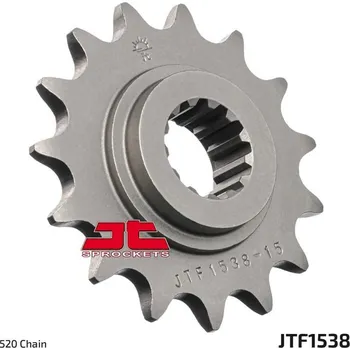 Řetězová sada pro motocykl Řetězové kolečko JT JTF 1538-15RB 15 zubů, 520 pogumované KAWASAKI Z 750 R 2011-2012