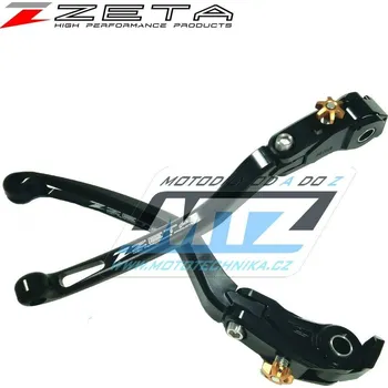 Páčka brzdy výklopná ZETA-PILOT (závodní provedení černá) - ZETA ZS61-1815 - Ducati Panigale V4+Panigale V4R / 18-20 + Panigale V2 / 20 + 1198+1098+1098S+1098R / 08-11 + Triumph Daytona 675 / 13-15 + DUCATI 1198 S/R 2008-2011