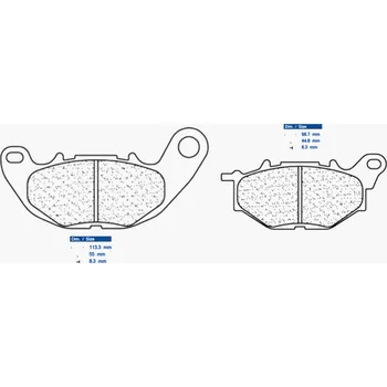Brzdová destička Brzdové destičky CL BRAKES 1240 XBK5 YAMAHA YZF-R3 2015-2019