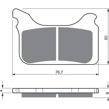 Auto-moto Brzdové destičky GOLDFREN 231 GP6 231 GP6