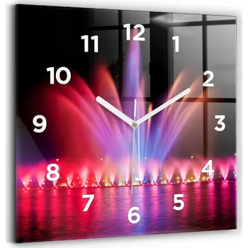 Hodiny Nástěnné hodiny Wallfluent červené 30 cm