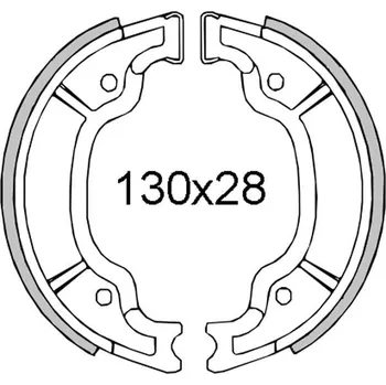 Brzda pro motocykl Brzdové čelisti RMS 225120451 zadní YAMAHA YP 125 Majesty 1998-2000