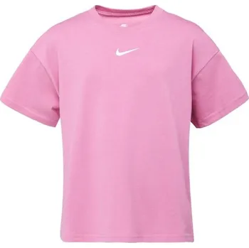 Dívčí triko Nike SPORTSWEAR M Růžová, Bílá