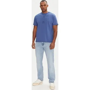 Pánské oblečení Tommy Jeans T-Shirt Tonal Crest DM0DM20805 Modrá Relaxed Fit XS