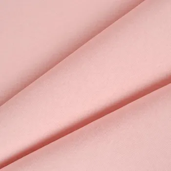 Počesaná teplákovina Alla barva pudrově růžová